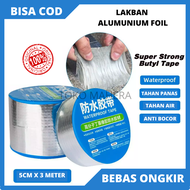 [PALING DICARI] Lakban Khusus Anti Bocor Alumunium Foil Tape Waterproof Anti Bocor I Plester Penambal Pipa Bocor I Tape Perekat Atap Genteng Seng I Lakban Isolasi Pipa Lakban Tambal Kebocoran