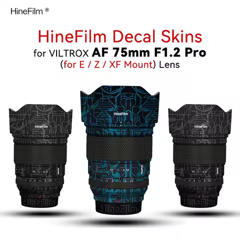 Customized Skin For Viltrox AF75mm F1.2 Pro Lens Sticker for Viltrox AF75 F1.2 PRO FE / XF/ X Lens D