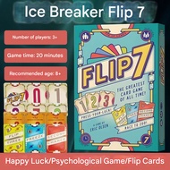 Flip 7 Card Game Luck Strategy Board Game Easy to Learn Fast-paced Card Game Family Party Game