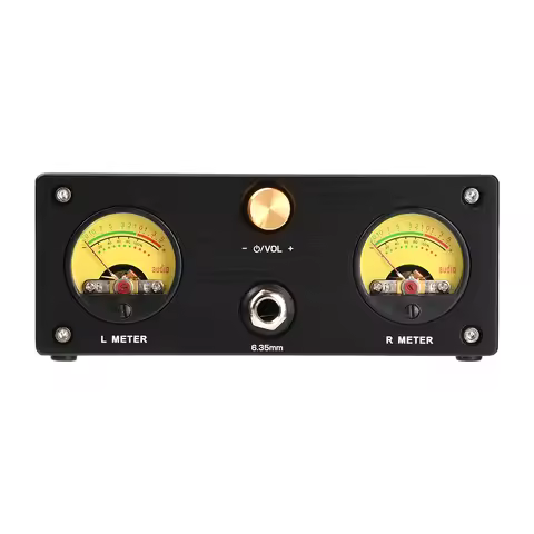 Xz-U6Pro VU Meter + Headphone Amp Combo DC 5V Desktop Headphone Amplifier Linear Headphone Amplifier