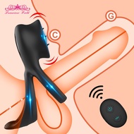 lankangjiang Vibrating  Ring for Couple Vibrator  Stimulation Sex Toys for Men Wireless Remote Control Cock Ring Adult Products