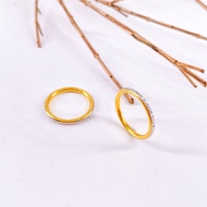 GD JEWELLERY - 916 GOLD RING STM 2C ROUNDED | 916 EMAS CINCIN STM 2C ROUNDED