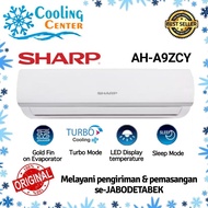 AC SHARP 1 pk AH - A 9 ZCY TURBO Harga Unit Only garansi 10 Tahun Freon r32