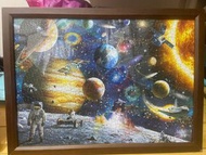 約1000片太空人宇宙拼圖（二手）以表框固定
