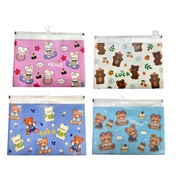 Zip File A4/ Fancy Zip File/ Cartoon Zip File/ Document Bag A4/ Bag A4/ Fail Zip/ Beg Dokumen A4/ Sa