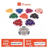 One barrel (25 chips) Smiths Monte Carlo Millions Poker Chips (Many denomination available)