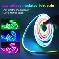 12V 24V RGB Neon Light LED Strip Addressable WS2811 84LEDs/m 6x12mm Flex Silicone Rope Rainbow Lamp