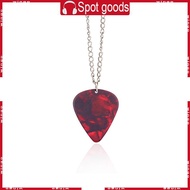 WIN Guitar Pick Necklace Heart Ruby Pendant Eddie Munson Necklace Strange Necklace