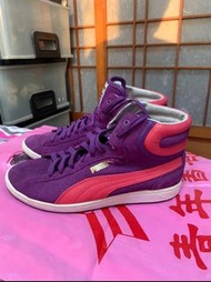「 二手鞋 」 Puma 女版高筒休閒鞋 US6.5（紫色）39