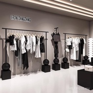 Combination Women's Clothing Store Clothes Clothing Store Iron Art Display Rack Hanger Floor-standin