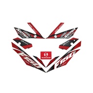 Tem Đen Đỏ Bạc 2018 - Satria FI Raider FI - 68000-12K40-40X - ZIN ZIN MOTOR