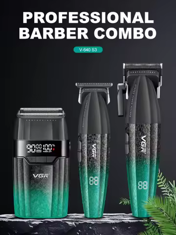 VGR Hair Trimmer Professional 9000 RPM Hair Clipper Cordless Hair Cutting Machine Rechargeable Metal