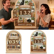 Books Read This Year Counter Valentines Day Gifts For Women Bookshelf Decors