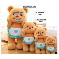 45cm 55cm Cute Butter Yellow Bear Plush Toys Plushie Bear Patung Butter Beruang Comel utk Kanak-kana