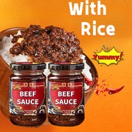 Rice Partner Seller spicy chicken pastil Beef paste in a jar Vegetarian Mushroom Pastil in a jar Rea