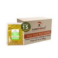 FurrMeals Fresh Cottage Cheese & Peas Wet Dog Food 100g Gluten Free Ready-to-Eat