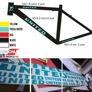 Stiker Sepeda United Bike Cutting sticker Sepeda MTB United Bike