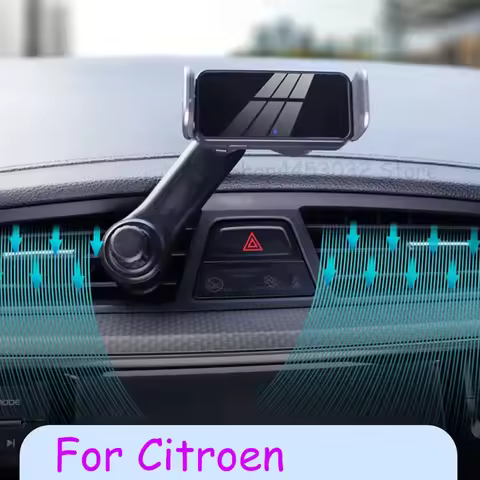 Electric Car Cell Phone Holder For Citroen C5 C6 C8 C4L Elysee Quatre Picasso Auto Clamping Air Vent