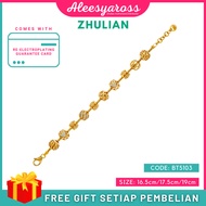 ZHULIAN Rantai Tangan BT5103 Rantai Andorra Gold Plated Emas Zhulian Original