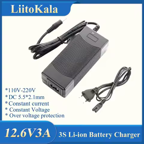 LiitoKala 12V 24V 36V 48V 3 Series 6 Series 7 Series 10 Series 13 String 18650 Lithium Battery Charg