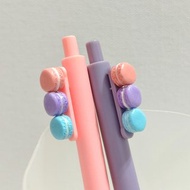 馬卡龍 0.5中性筆 贈送1支筆芯 | 馬卡龍色 按壓式 袖珍食物