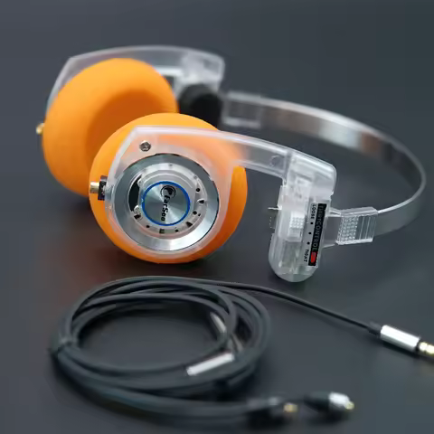 PP Headband Retro Classic Foldable Headphones KSC75 MMCX Driver speaker Detachable MMXC 3.5mm or Blu