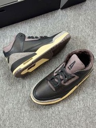 A Ma Maniere x Air Jordan 3 Black Flat Pewter 頂級質感男鞋 順豐到付/智能櫃