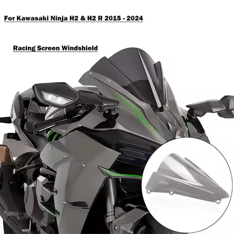 Motorcycle WindShield For Kawasaki Ninja H2 H2R 2015-2024 Windscreen Cover Motorcycle Accessories Wi