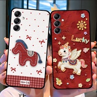 Case for SamSung A14 4G/5G - A24 Lucky Horse Pattern, Lucky Horse 2026