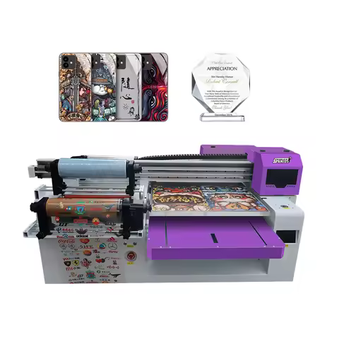 A3 Uv Dtf Printer 6090 Mode Dtf Uv Flatbed Inkjet Flatbed Printer Roll to Roll Uv Dtf AB Film Sticke