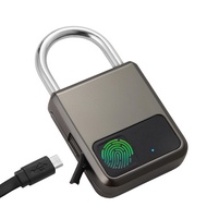 HUITEMAN Smart Fingerprint Lock Anti Theft Door Lock USB Charging Waterproof Keyless Padlock 0.5 Sec