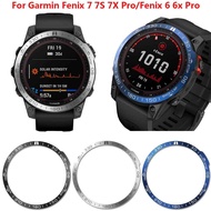 Metal Bezel for Garmin Fenix 7 7S 7X Pro Ring Bezel Adhesive Cover For Garmin Fenix 6 6X Pro Sapphire Anti Scratch Case Smart Watch Accessories