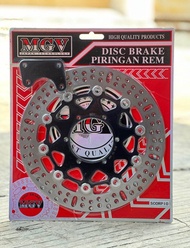 PIRINGAN CAKRAM LEBAR VARIASI BY MGV RACING DISC BRAKE 300MM BULAT BLACK EDITION MODEL KTC PNP SCORP