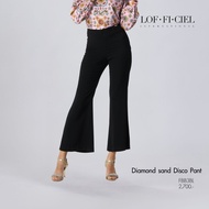 LOF-FI-CIEL Womans Pants Diamond sand disco กางเกงผู้หญิง ขายาว สีดำ FBB3BL