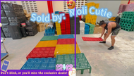 Pearlstar Dog Pet cage matting 1X3 FT 1x2FT THICK ANTI SLIP HEAVY DUTY PLASTIC FLOOR CAGE