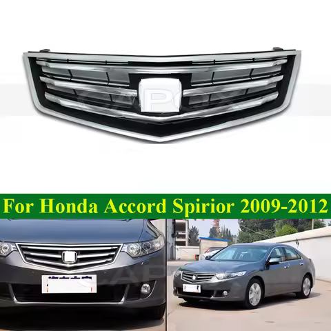 CAPQX Front Bumper Grill Mask Radiator Grille For Honda Euro Accord Spirior 2009-2012 Medium Net Rac