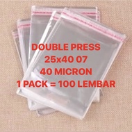 25x40 40 MICRON 100 PCS / OPP PLASTIC CLOTHES SEAL / CLOTHES PACKAGING PLASTIC