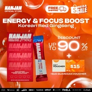 [HANJAN] Energy Boost | Korean Red Ginseng Extract, Boost Metabolism, Pre Workout Fat Burner, Drink Mix Powder | 1 BOX