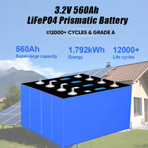 New EVE 560Ah 628Ah 600Ah MB56 3.2V 3.65V Prismatic Cell LifePO4 Battery Cells 12000cycle For 12V 48