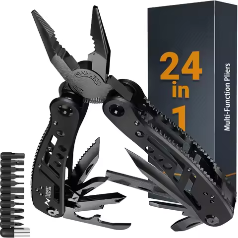 Multifunctional 24 in 1 Wire Cutters Universal Diagonal Pliers Anti Slip Durable Tool for Electricia