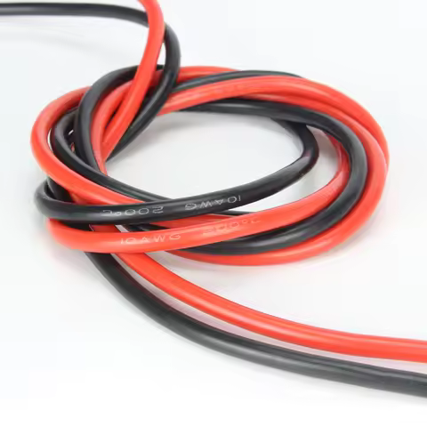 1M black 1M red Silicone Wire 6 10 12 14 16 18 20 22 24 AWG Flexible Tinned Copper Electronic Cables