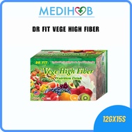 [USA FORMULATION] DR. FIT Vege High Fiber Nutrition Drink 12g (15 Sachets) [Fibre] [Halal] EXP 12/9/