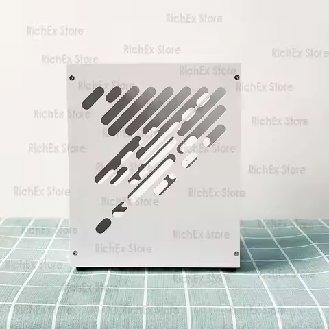M24ITX Mini Mini Case, All Aluminum Side Transparent A4 Portable Portable Desktop Desktop Unique Dis