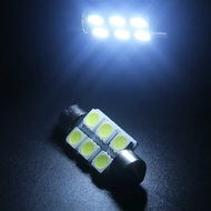10pcs Festoon 5050 6SMD 31/36/39mm/41mm Car LED Bulbs Canbus 12V White/blue/green/red/yellow/Warm Wh