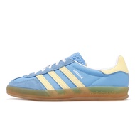 adidas Casual Shoes Gazelle Indoor W Women's Water Blue Yellow Clover German Training [ACS] IE2960