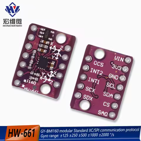 BMI160 GY-BMI160 6DOF 6-axis Rate Gyro Gravity Accelerometer Sensor Module IIC I2C SPI Communication