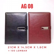 Ag08 leather agenda, A5 leather agenda, souvenir memo agenda, souvenir agenda, office agenda, souven