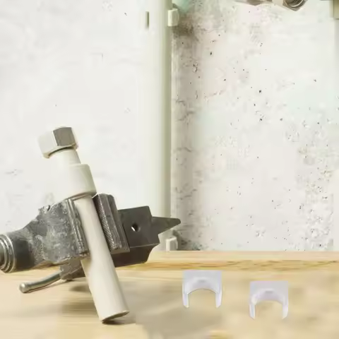 50pcs Water 25Mm White Pvc Pipe Clamps For Tubing Hose Support U-Shaped Plastic Pipe Holders Aquariu