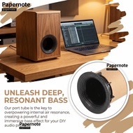 PAPERNOTE 2PCS Bass Enhancer, 72mm x 118mm for 6-8 Inch Speakers E302 Speaker Port Tubes, Replacemen