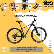 JAB.[High-end] Mountainpeak Explorer 6000 Deore 1x12, CARBON FRAME Ultra Light 29er M / L, MTP airfork with lockout, shimano Deore Shifters, TEKTRO Hydro brakes, Novatech cassette type hubs